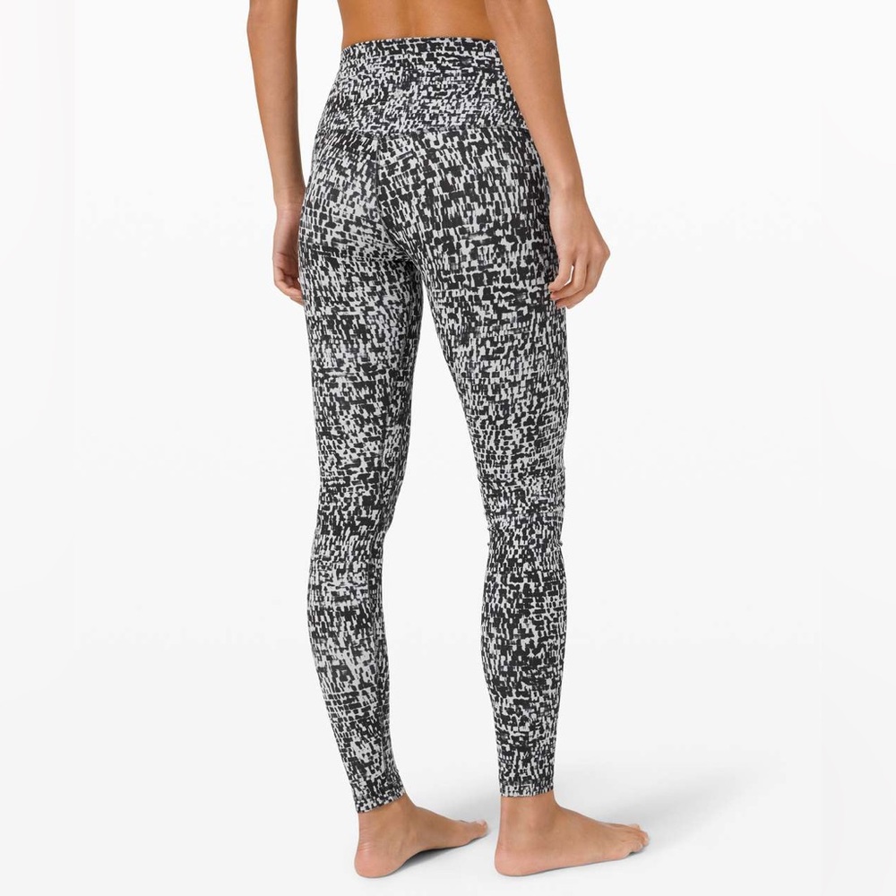 NWT Lululemon Align High Rise Pant 28” Urban Block Ice Grey Black